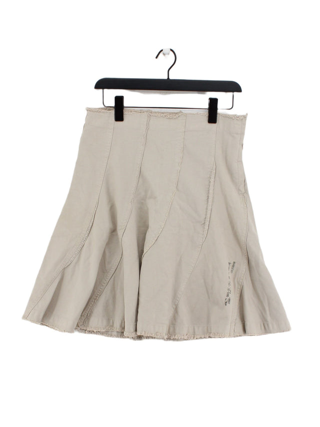 O'Neill Women's Midi Skirt S Tan 100% Cotton
