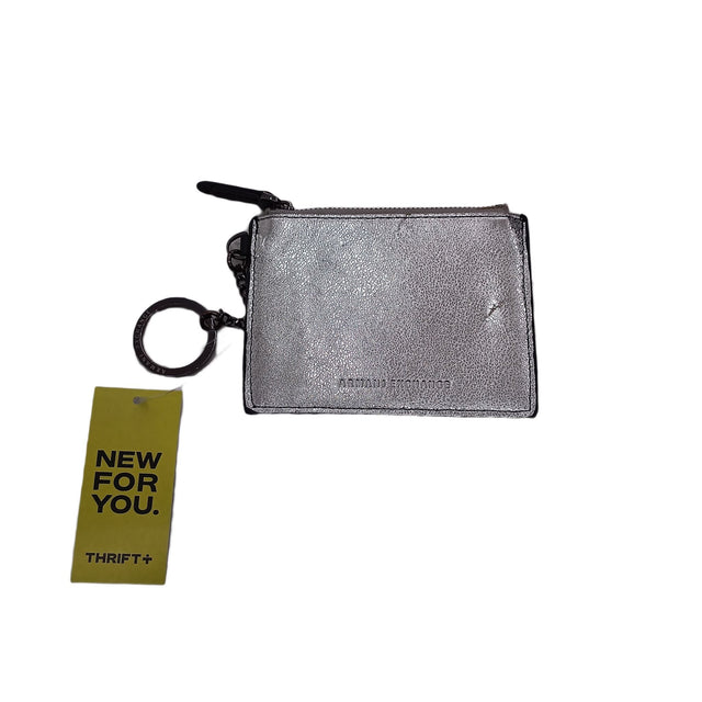 Armani Exchange Women's Wallet Silver Leather with Cotton