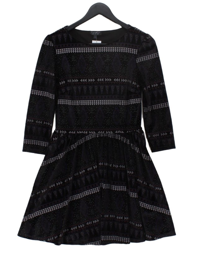 Topshop Women's Midi Dress UK 10 Multi Polyester with Elastane