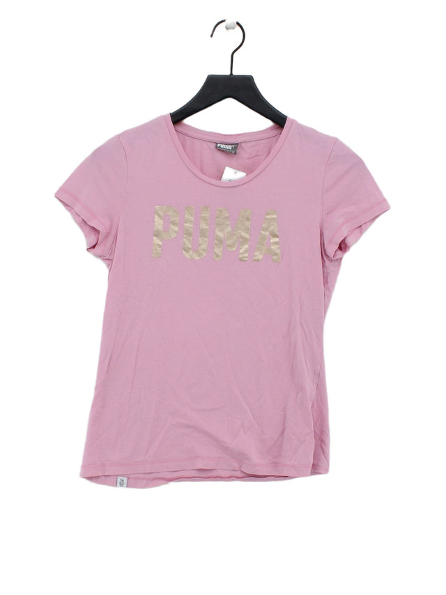 Puma Women's T-Shirt UK 12 Pink 100% Other