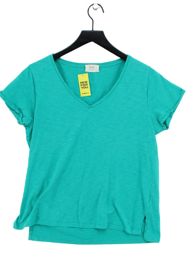 Hush Women's T-Shirt L Green 100% Cotton