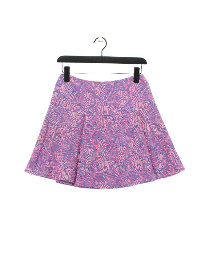 Opening Ceremony Women's Mini Skirt UK 8 Pink Polyester with Cotton, Elastane