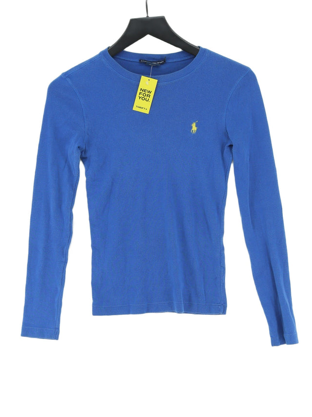 Ralph Lauren Women's T-Shirt XS Blue 100% Cotton