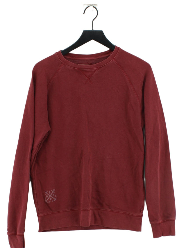 DOCKERS Men's Hoodie M Red Cotton with Polyester