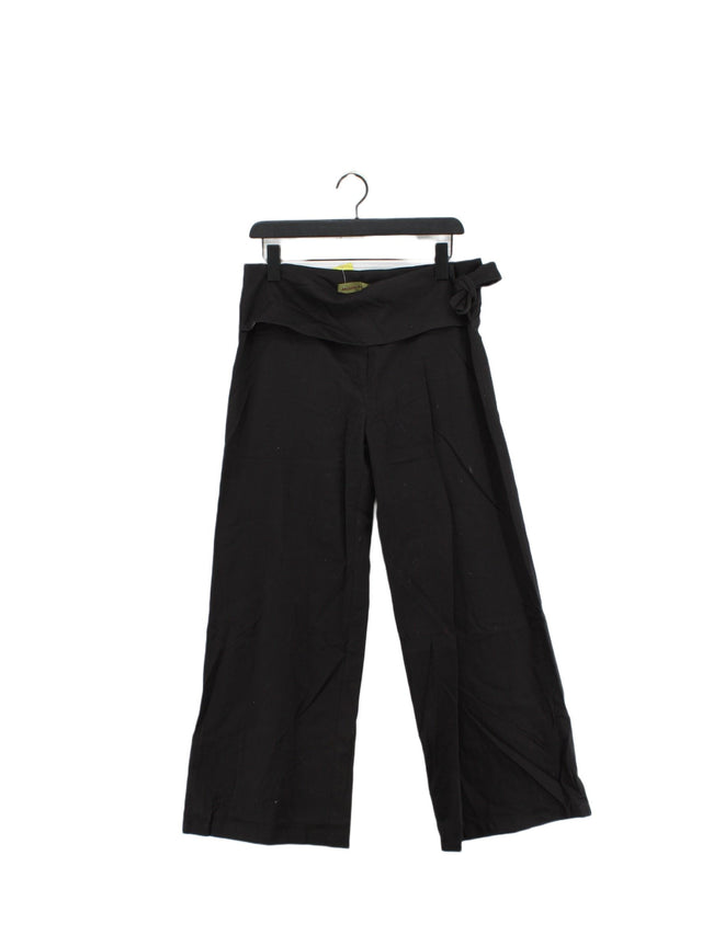 Antoine Et Lili Women's Trousers UK 14 Black 100% Cotton