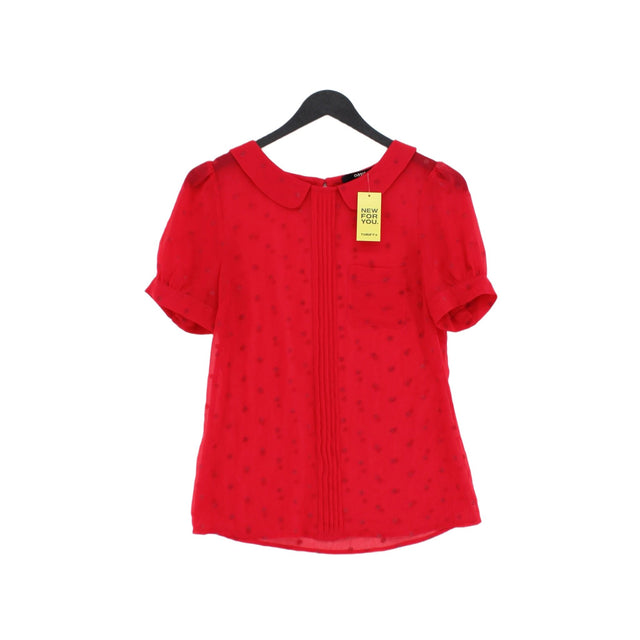 Oasis Women's Blouse UK 6 Red 100% Other