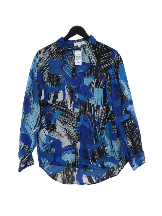 Vince Camuto Women's Blouse L Blue 100% Other