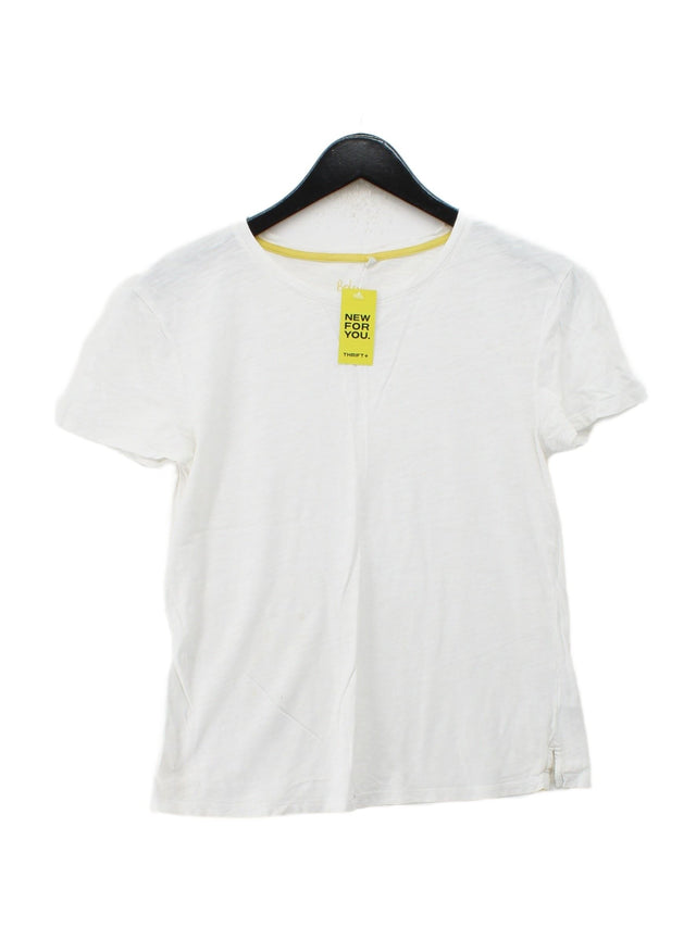 Boden Women's T-Shirt S White 100% Cotton