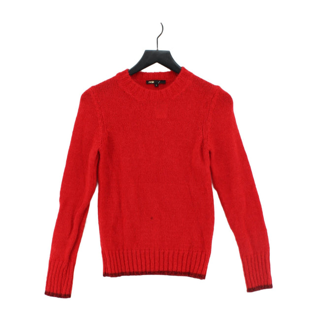 Maje Women's Jumper S Red Mohair with Linen, Other, Polyamide
