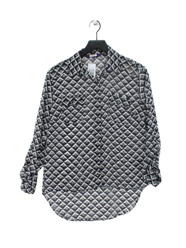 Next Women's Blouse UK 8 Grey 100% Polyester