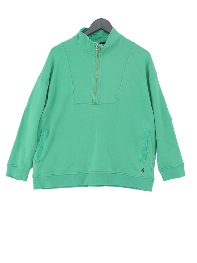 Joules Women's Jumper UK 16 Green 100% Cotton