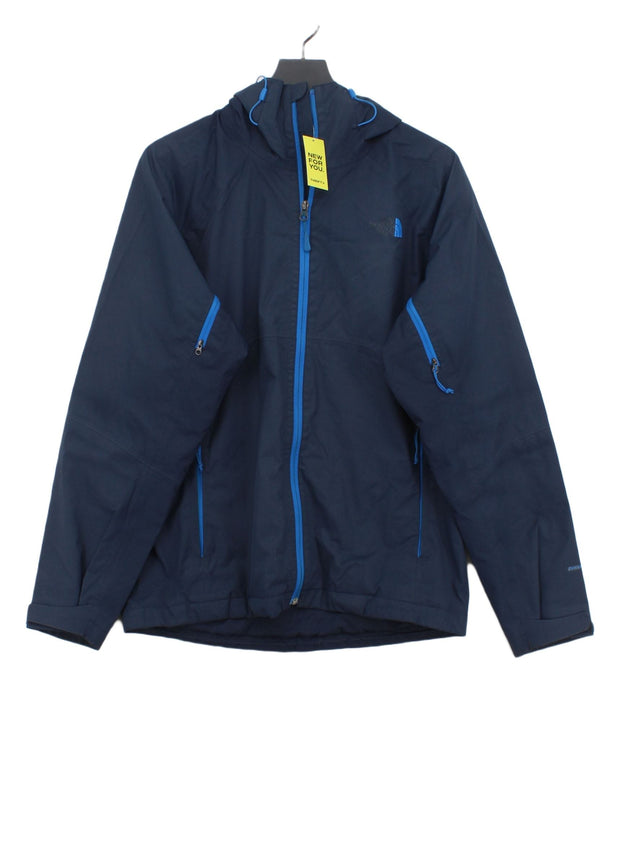 The North Face Men's Coat M Blue Polyester with Nylon