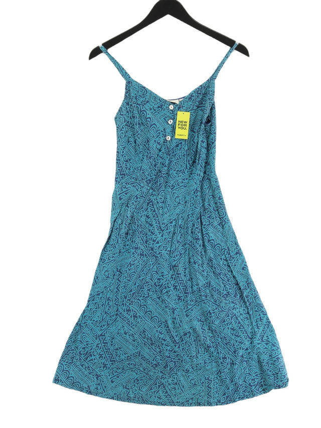Adini Women's Midi Dress XS Blue 100% Cotton