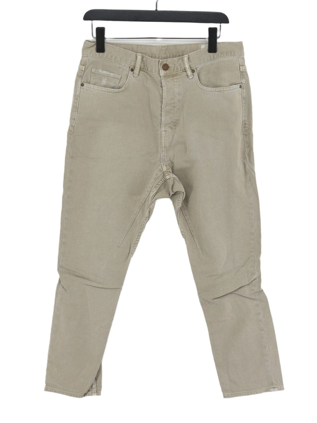 AllSaints Women's Jeans W 28 in Tan Cotton with Elastane