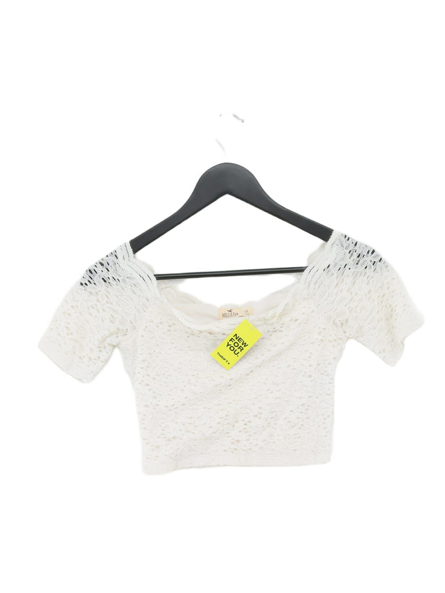 Hollister Women's Top XS White 100% Nylon