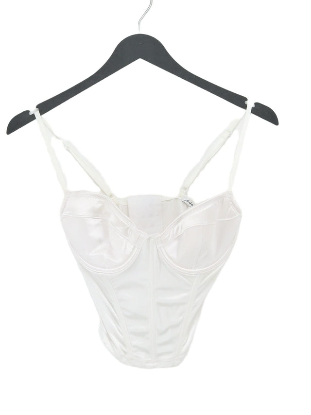 Subdued Women's Top M White Polyamide with Elastane