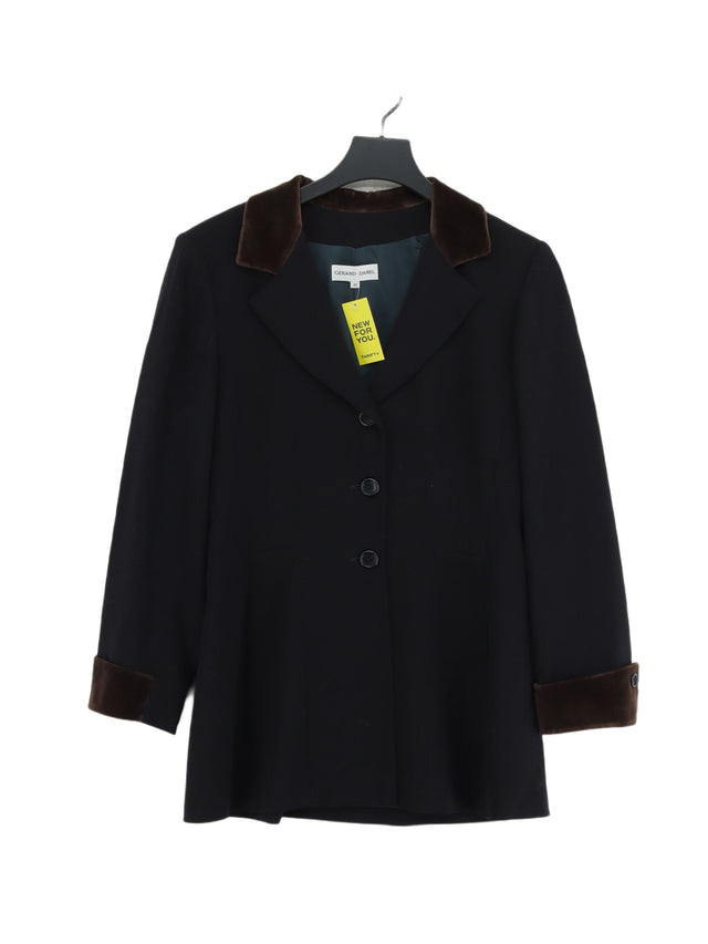 Gerard Darel Women's Blazer UK 12 Black Wool with Other