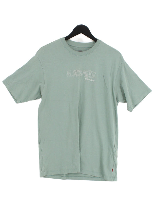 Levi’s Men's T-Shirt S Green 100% Cotton