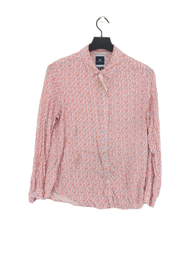 Crew Clothing Women's Shirt UK 10 Pink 100% Viscose