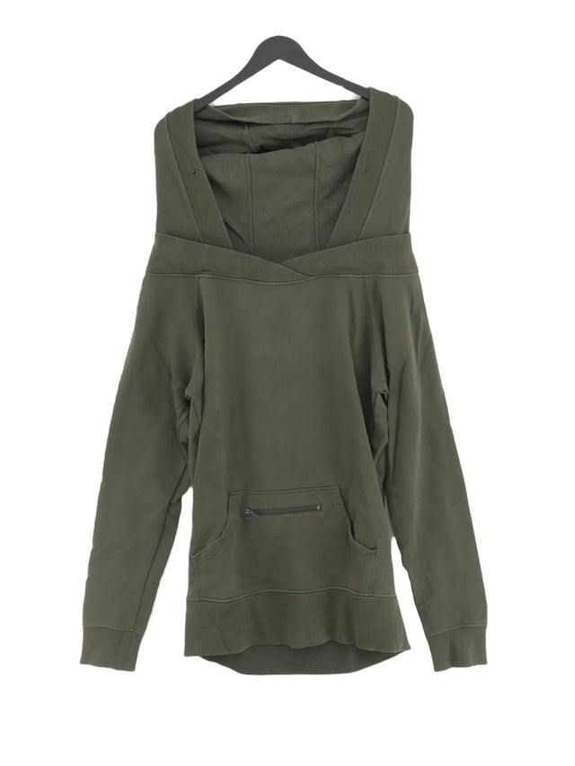 United Colors Of Benetton Women's Hoodie L Green 100% Cotton
