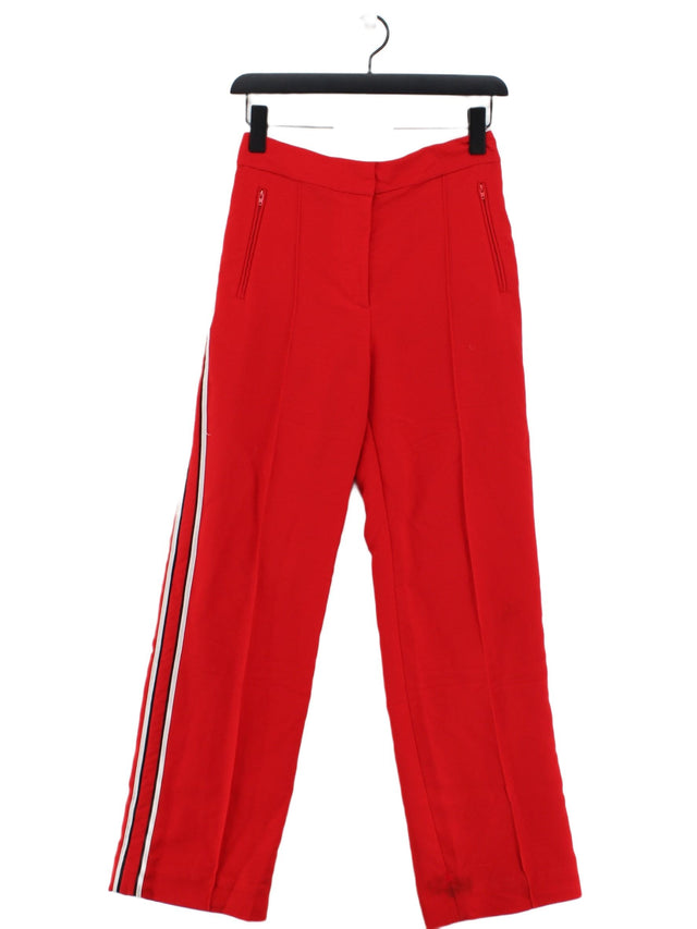 & Other Stories Women's Trousers UK 8 Red 100% Polyester