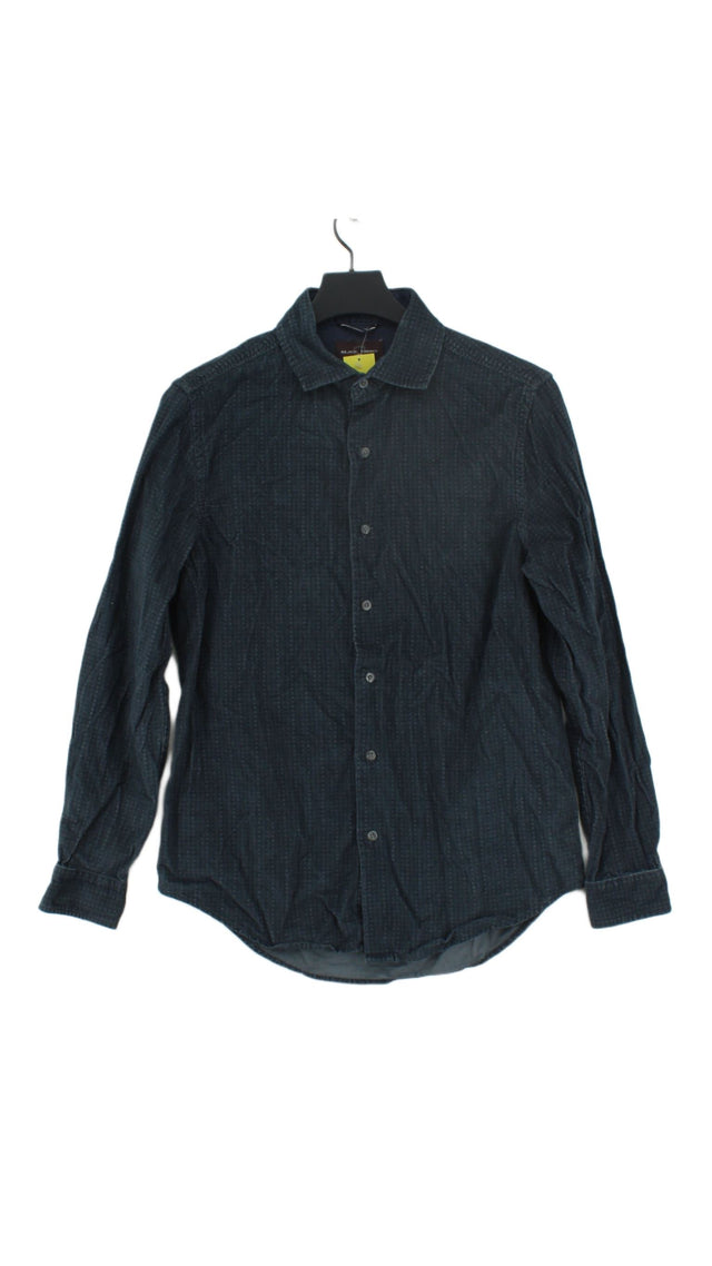 Black Brown 1826 Men's Shirt S Grey 100% Cotton