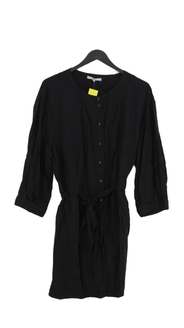 Oliver Bonas Women's Midi Dress UK 16 Black Other with Lyocell Modal