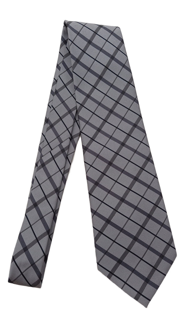 Debenhams Men's Tie Grey 100% Polyester