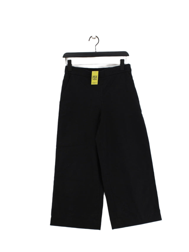 COS Women's Suit Trousers UK 6 Black Elastane with Cotton