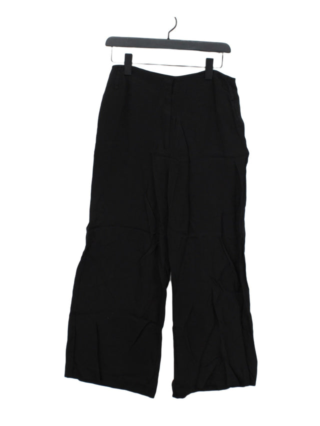 Whistles Women's Trousers W 30 in Black 100% Viscose