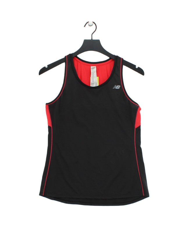 New Balance Women's T-Shirt S Black 100% Polyester