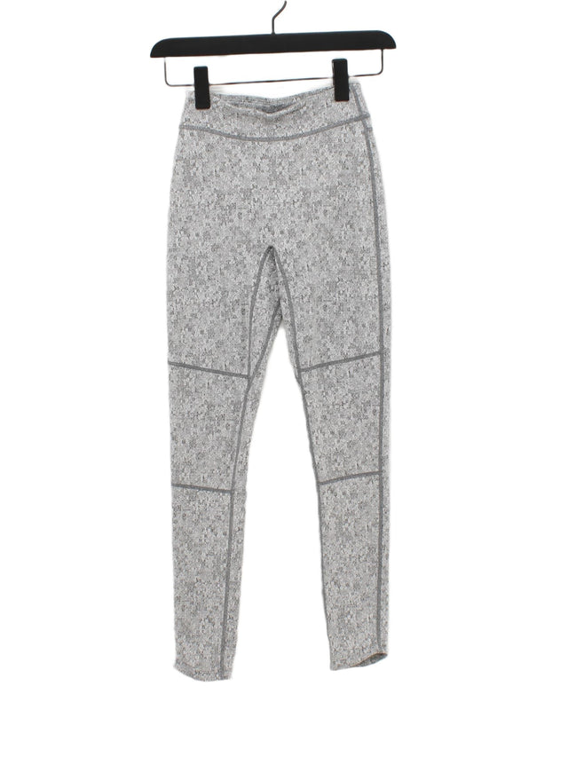 Gymshark Women's Leggings XS Grey Polyester with Elastane, Nylon