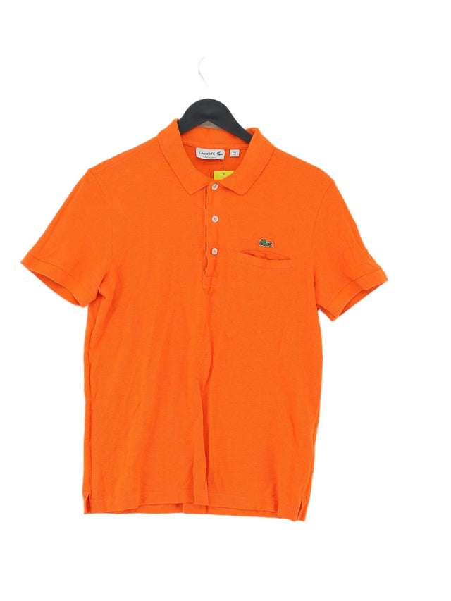 Lacoste Men's Polo S Orange 100% Cotton