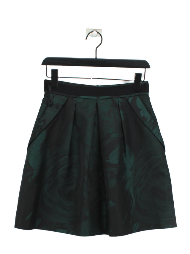 Coast Women's Mini Skirt UK 10 Green 100% Polyester