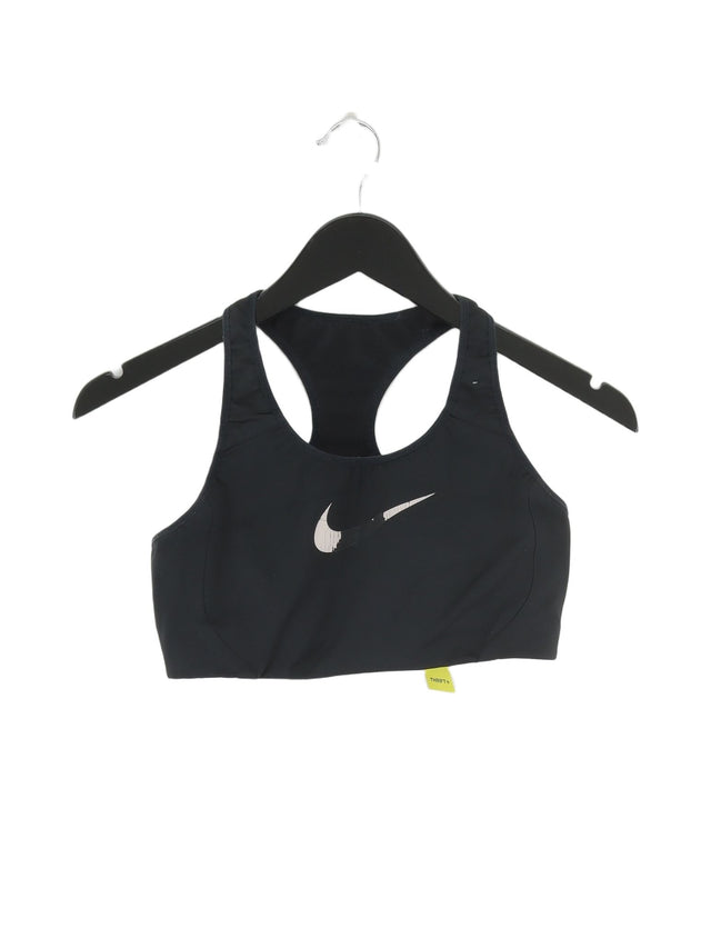 Nike Women's Top L Black Elastane with Other, Polyester