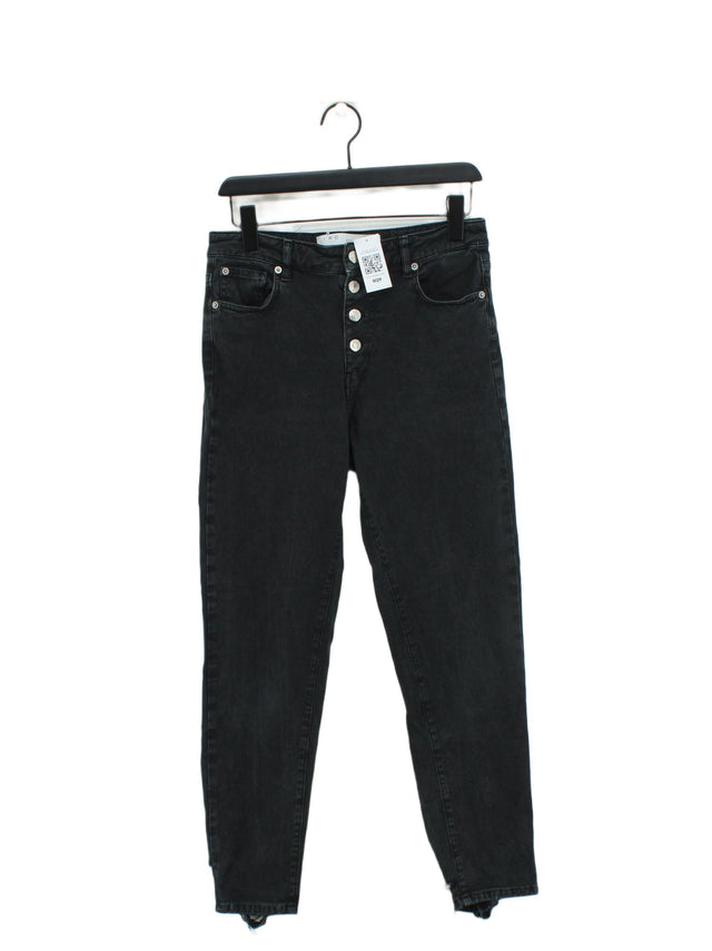 IRO Women's Jeans W 29 in Black Cotton with Elastane