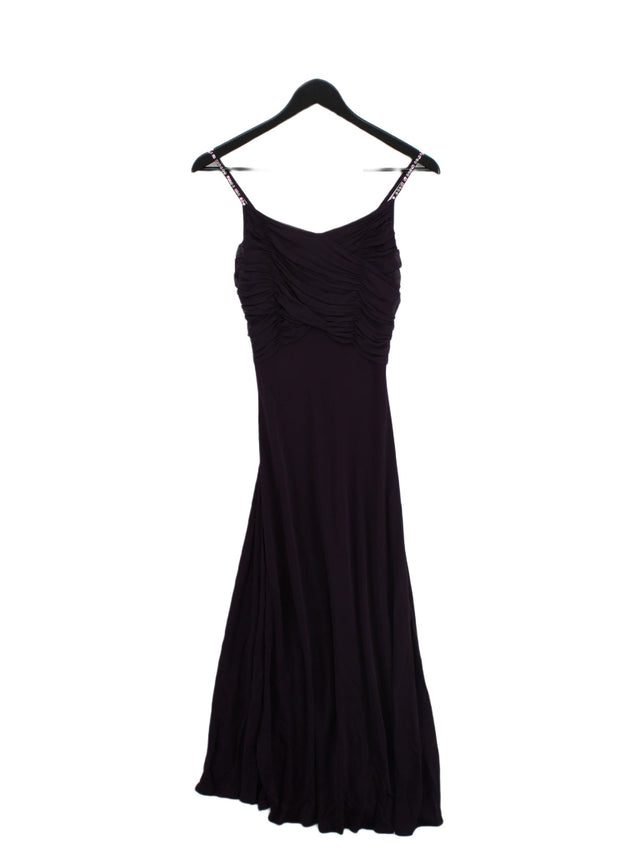 Monsoon Women's Maxi Dress UK 8 Purple 100% Viscose