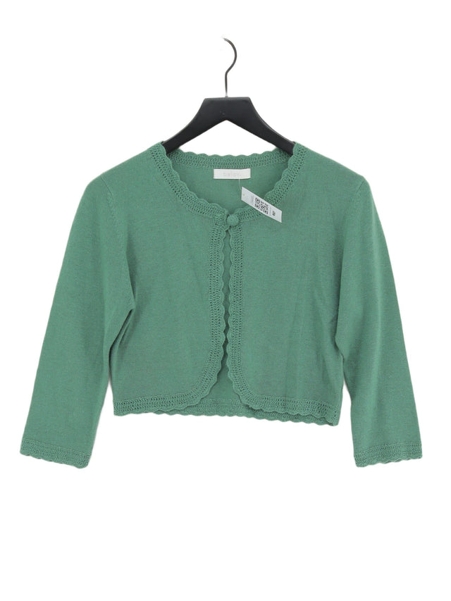 Belair Women's Cardigan M Green Acrylic with Angora, Nylon