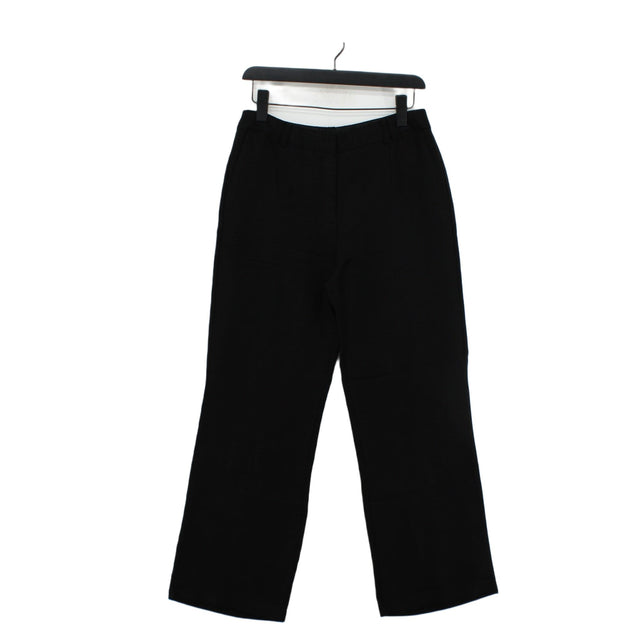 Next Women's Suit Trousers UK 12 Black Linen with Viscose