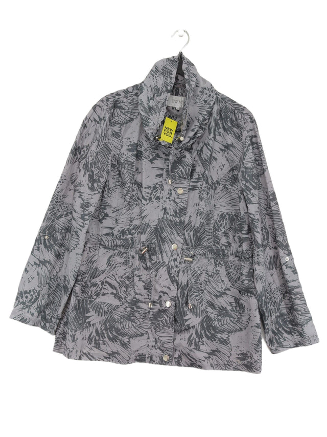 EWM Women's Coat UK 16 Grey 100% Polyester