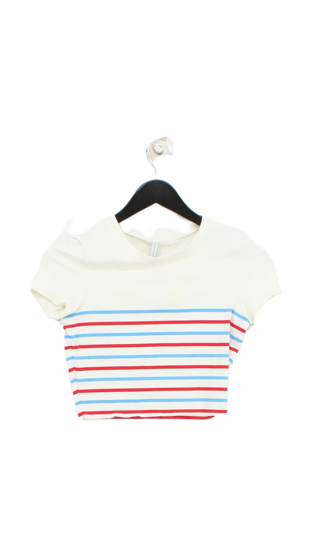 Solid & Striped Women's T-Shirt S White Polyamide with Elastane