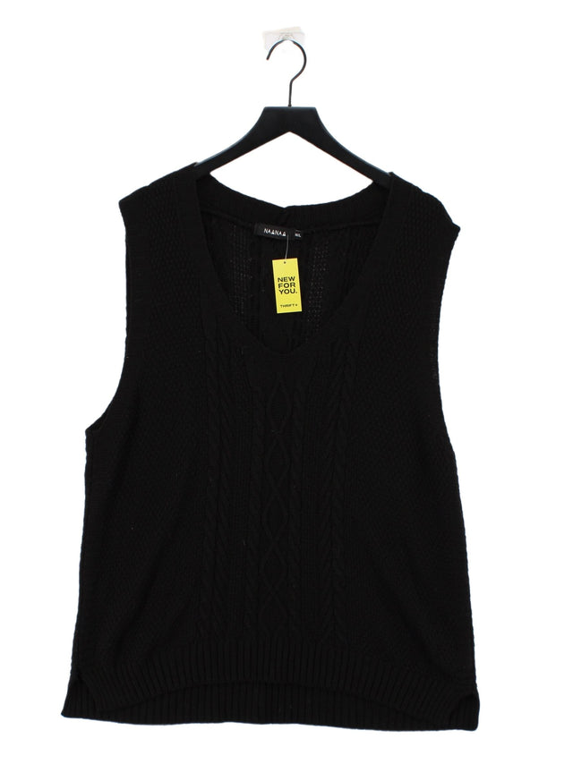 Naanaa Women's Jumper M Black 100% Acrylic