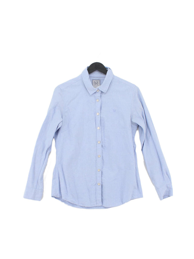 Crew Clothing Women's Shirt UK 10 Blue 100% Cotton