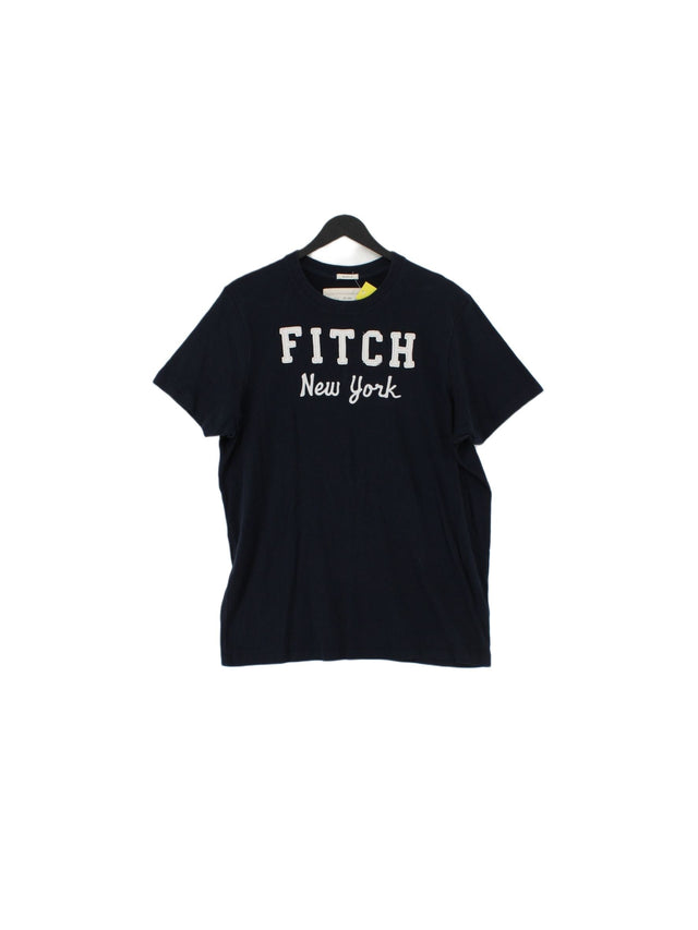 Abercrombie & Fitch Men's T-Shirt XXL Blue 100% Cotton