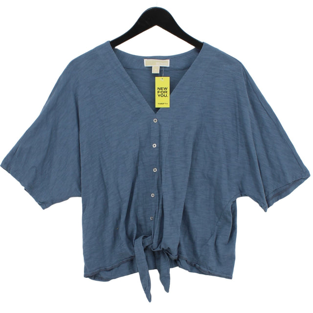 Michael Kors Women's Blouse XL Blue 100% Cotton