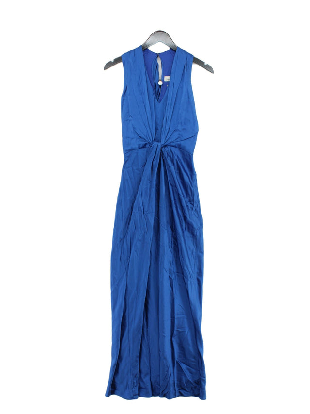Damsel In A Dress Women's Maxi Dress M Blue Other with Polyester, Viscose
