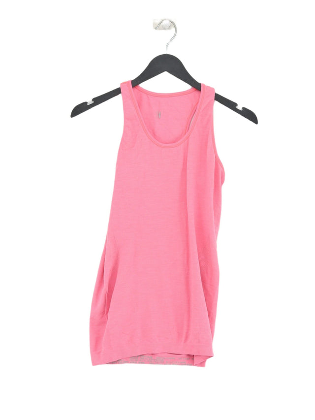 Sweaty Betty Women's T-Shirt S Pink Polyamide with Elastane, Polyester