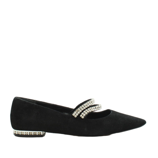 Dune Women's Flat Shoes UK 4 Black 100% Other