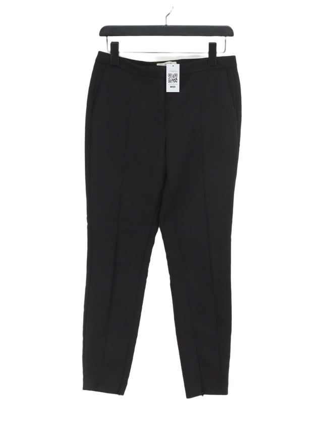 Selected Femme Women's Suit Trousers UK 10 Black Cotton with Elastane, Polyester