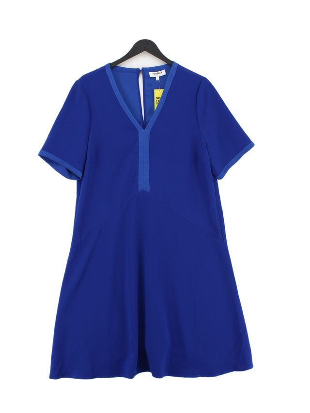 Studio 8 Women's Midi Dress UK 14 Blue 100% Polyester